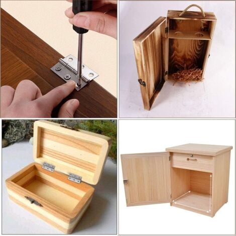 24 Pièces Charnière Inox,44MM Paumelles De Porte,Charniere PianoPour La Maison Meubles Matériel