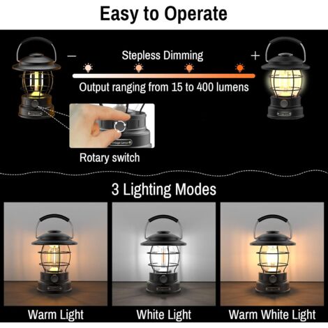 LAMPE CAMPING LED RECHARGEABLE 4007123681228 Electricité Eclairage