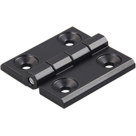 40Pièces Charnières pour Placards, Noir Charnières Aluminium, Butt Charnière à Roulement Billes, Trous de Charnière Plats Pliants, Exterieur Charnière Inox, pour Tables Pliantes, Armoires, Meubles (1/5)