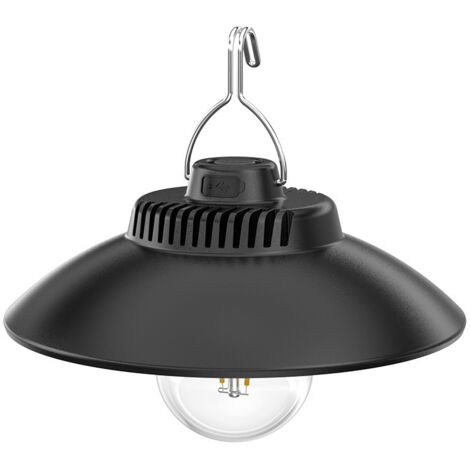 Lampe Camping Rechargeable, Rétro Lanterne Camping, Lumières de Tente avec 2 Modes d'éclairage IPX4 Résistant à l'eau Lampe de Tente pour le Camping, Randonnée, Pêche, Urgence, Panne (2600 mAh) (1/5)