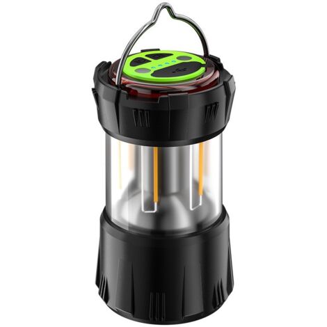 Lampe Camping, Lanterne Camping à LED Rechargeable par USB, Projecteur Recherche à Piles, 9 Modes D'éclairage IP67 Aimant Lampe Camping pour Les Urgences, La Randonnée, Les Pannes de Courant (1/5)