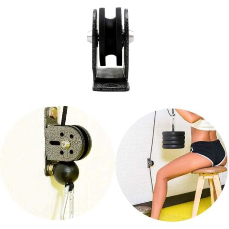 Système De Poulie Mural Fitness - Pour Exercices Dos (lat Pull Down), Acier, Neuf
