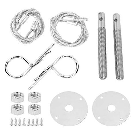 Clip de goupille de capot en acier inoxydable  Kit de clip de verrouillage de capot de moteur Kit de clip de verrouillage de capot de voiture (1/5)