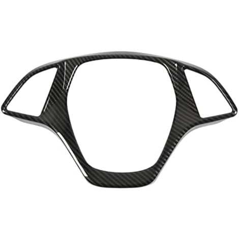 Cadre De Couverture De Volant, Cadre De Couverture De Volant Style Fibre De Carbone Surface Lisse Remplacement Tactile Confortable pour Corvette C7 2014‑2019 (1/5)