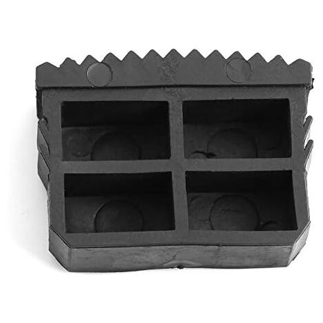 Échelle Antidérapant Pieds en Caoutchouc Pieds de Marches de Rechange Pied Tapis de Coussin Semelle Sécurité Noir 2 pcs (1/5)