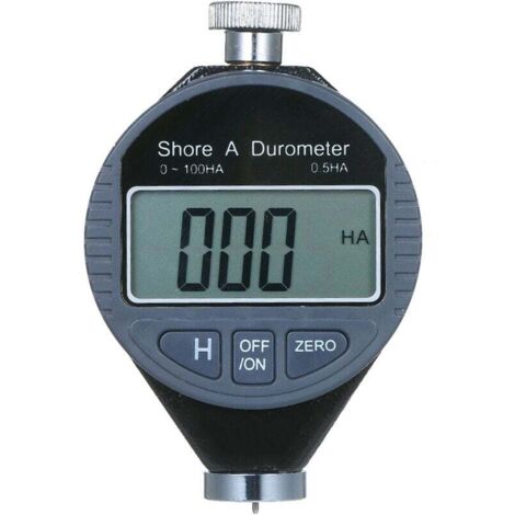 Testeur de dureté portable 0-100HA Shore A Échelle de duromètre numérique pour cuir de gel de silice en caoutchouc avec grand écran LCD (LX-A) (1/5)