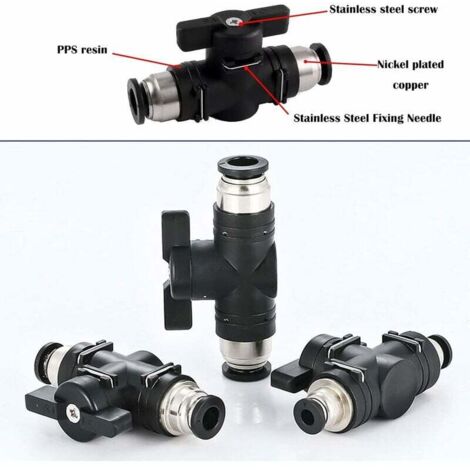 Fydun Valve De Fluorisation Rapide 2Pcs R134A - Connecteurs Cuivre Pour Climatisation Voiture