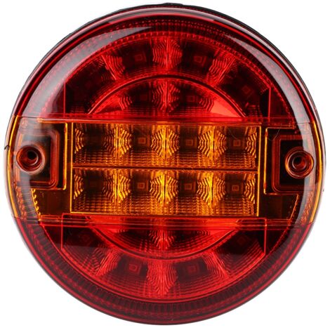 Feu arrière rond à LED de 12,7 cm pour remorques, camions, bus, véhicules spécialisés, clignotants de frein universels compatibles (1/5)