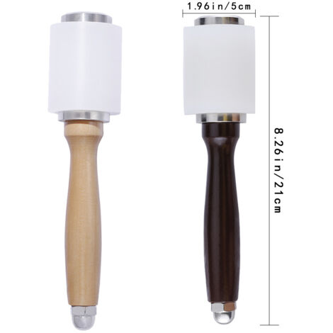 Maillet de maroquinerie de marteau de sculpture en nylon en cuir avec