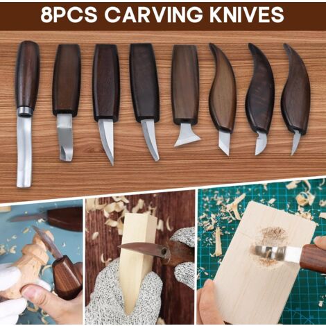SET COMPLET DELUXE COUTEAUX WOODCARVING - SCULPTURE BOIS