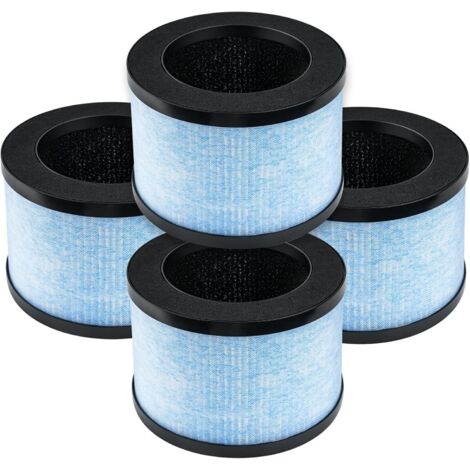 Applicable MK01 HEPA Filtre de rechange compatible avec AROEVE MK01/MK06, Pomoron CONOPU DH-JH01/DH-JH06, ToLife TZ-K1, Kloudi DH-JH01, filtration 360° H13 pour une meilleure qualité de l'air, lot de  (1/5)