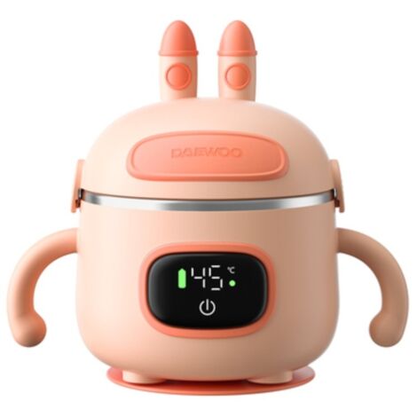 Warmy Food On the Go Chauffe nourriture pour bébé portable, batterie rechargeable, câble, couverts et boîte