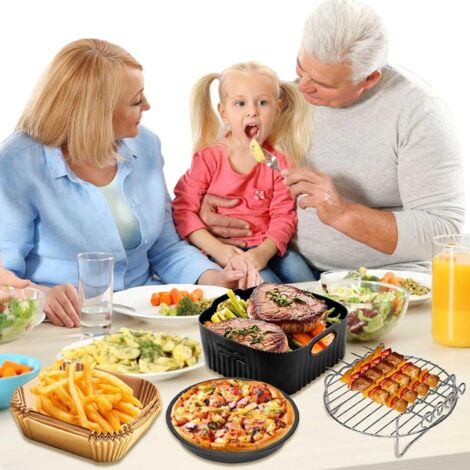 Accessoires air fryer 12 Pièces, Moule Silicone Air fryer Accessoires Moule Muffin/Gaufres, Plateau à pizza, Grille etc, Sans BPA, pour Aigostar COSORI Cecotec Ninja Philips 5,5L 6L 6,2L 6,5L Accessoires air fryer 12 Pièces, Moule Silicone Air fryer Accessoires Moule Muffin/Gaufres, Plateau à pizza, Grille etc, Sans BPA, pour Aigostar COSORI Cecotec Ninja Philips 5,5L 6L 6,2L 6,5L
