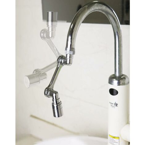 Aérateur de robinet 4PCS, aérateur d'évier de cuisine pivotant à 360 °,  tête de robinet de pulvérisateur à double fonction à 2 flux