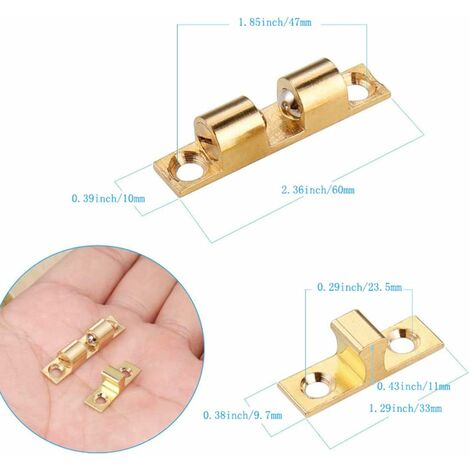 2 Pièces 90 Degrés Loquet de Porte à Angle Moraillon Acier Inoxydable