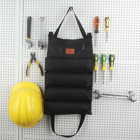 Vert) sac à outils enroulable étanche, sac à outils Oxford portable,  bricoleur, garage, voiture, rangement de