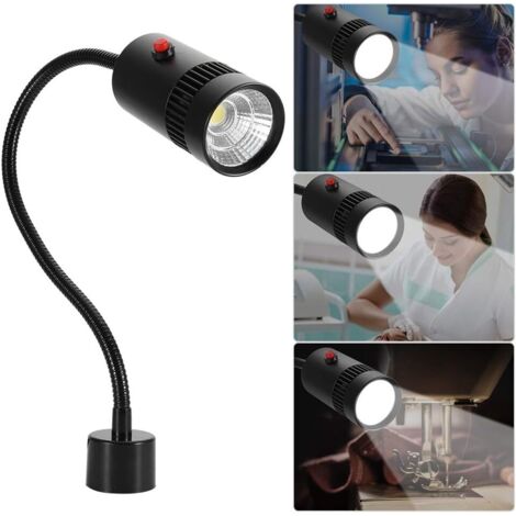 GOTOTOP Lampe De Machine Lampe De Travail LED Sans Fil Col De Cygne 3 Modes Double USB Avec