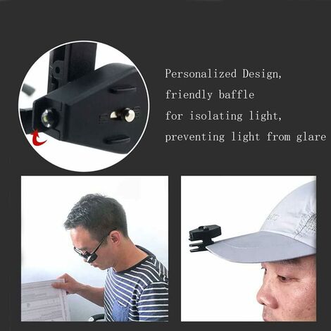 POENVFPO Lampe Frontale à Clipser, Lampe Frontale LED Rechargeable par USB, 6 Modes Ultra Lumineux pour la Pêche, le Camping et les Voyages (BLACK POENVFPO Lampe Frontale à Clipser, Lampe Frontale LED Rechargeable par USB, 6 Modes Ultra Lumineux pour la Pêche, le Camping et les Voyages (BLACK