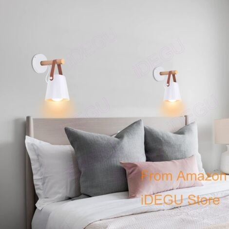 Applique Murale Interieure, E27 Lampe Murale Sans Fil Rechargeable USB avec  Télécommande, Appliques Murales à Piles avec Abat-jour en Tissu Blanc, Pour  Chambre Chevet Couloir Salon, Doré, 2 Pack : : Luminaires