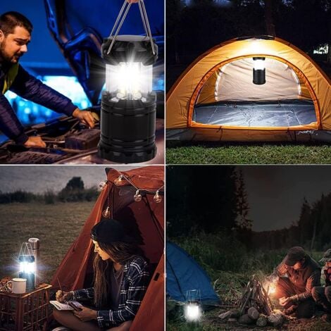 LED Lanterne de Camping 4pcs LED Pile Ampoule de Cordon Portable