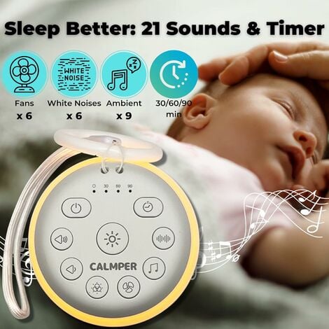 Machine à bruit blanc pour bébé Machine à bruit pour dormir avec veilleuse  couleur - Machine à