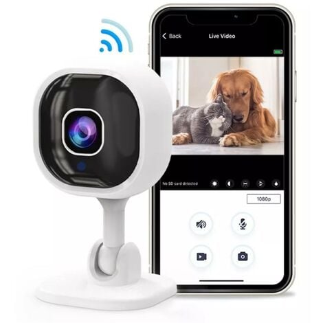 Wifi caméra 1080p IP caméra vision nocturne intérieur Bébé chien