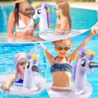 Pukitt Bouée Enfant Sirène - Anneau Gonflable Piscine Transparent Pour 2-9 Ans - Flotteur Été Fun