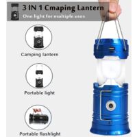 Lanterne Camping LED Lampe Camping Puissante 1000lm Luminosité Réglable Eclairage Camping Piles X2 - Lampes (9675514 Lanterne Camping LED Lampe Camping Puissante 1000lm Luminosité Réglable Eclairage Camping Piles X2 - Lampes (9675514