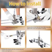 Kit Installation Serrure Porte Gabarit Perçage Trou Pêne Kit Installation Serrure Porte Gabarit Perçage Trou Pêne