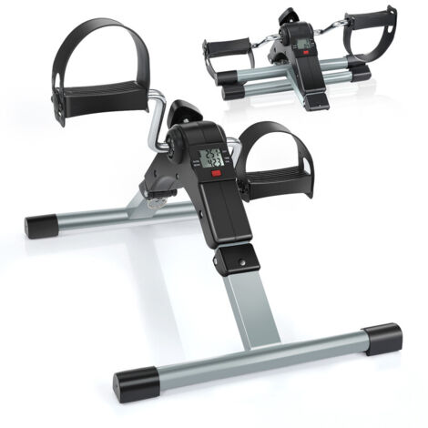 Mini Pedaltrainer für Arme & Beine, Kompaktes Heimtrainer-Bike mit LCD-Display für Zeit, Distanz & Kalorien, Klappbar und Rutschfest – Ideal für Zuhause & Büro