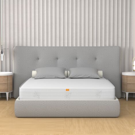 Matelas 90x200 Mousse à mémoire de forme, hauteur 20 cm - Revêtement Aloe Vera Live (1/5)