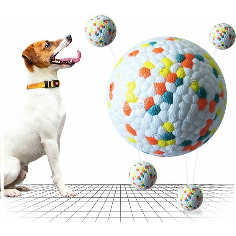 1pcs Dog Toys Vocalizing Rubber Rugby Ball Bite-resistant Grinding  Teeth-relieving Boredom Weird Called Pet Toys