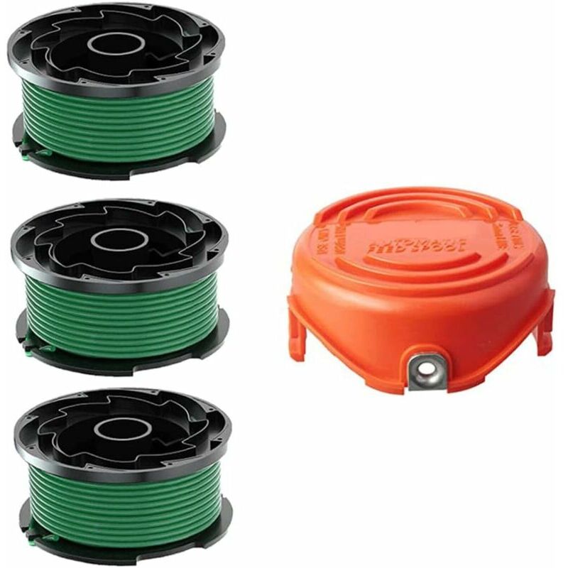3 Pack 87.5*43mm Black Decker GH3000 Trimmer Cap Replacement Spool Cover  Parts
