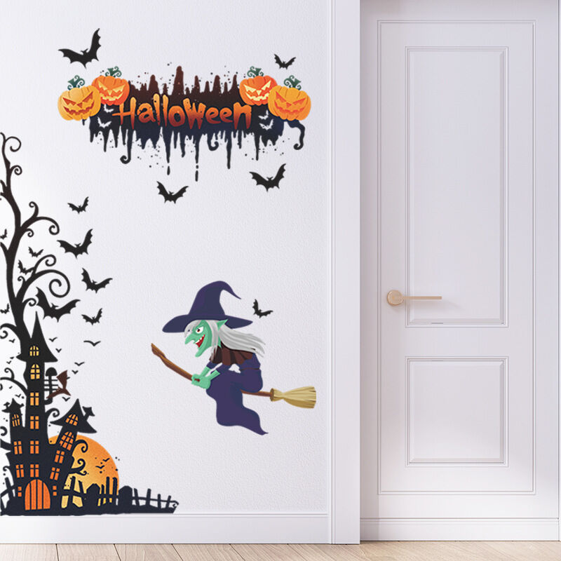  Halloween Wall Decor 3d Ghost Hand Floor Wall Ceiling Stickers  Peel and Stick Wall Decals Horror Halloween Bats Wallpaper Window Clings  Bar Pub Party Halloween Decorations for Home Bedroom Living Room 