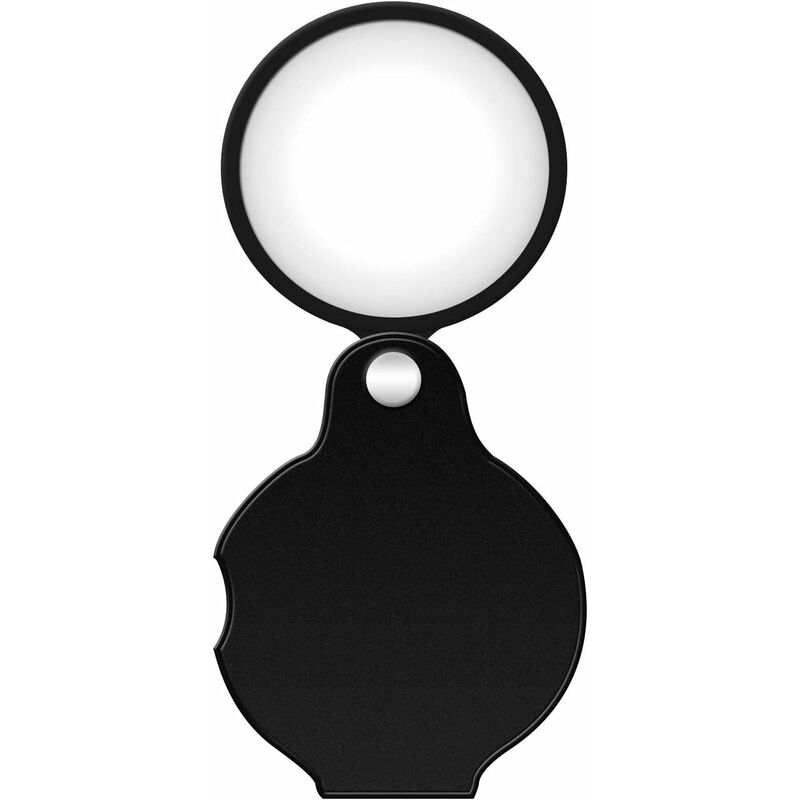 10X Small Pocket Magnifier Glass, Mini Folding Magnifying Lenses with  Rotating Protective Leather Sheath for Seniors Reading, Inspection, Kids  for Exploration, Elders Gift, 2 3/8'' Lens Size