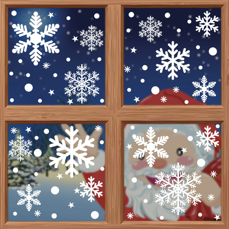 LARGE Snowflake Christmas Tree Decoration Birch Plywood MDF Wooden Shape |  eBay