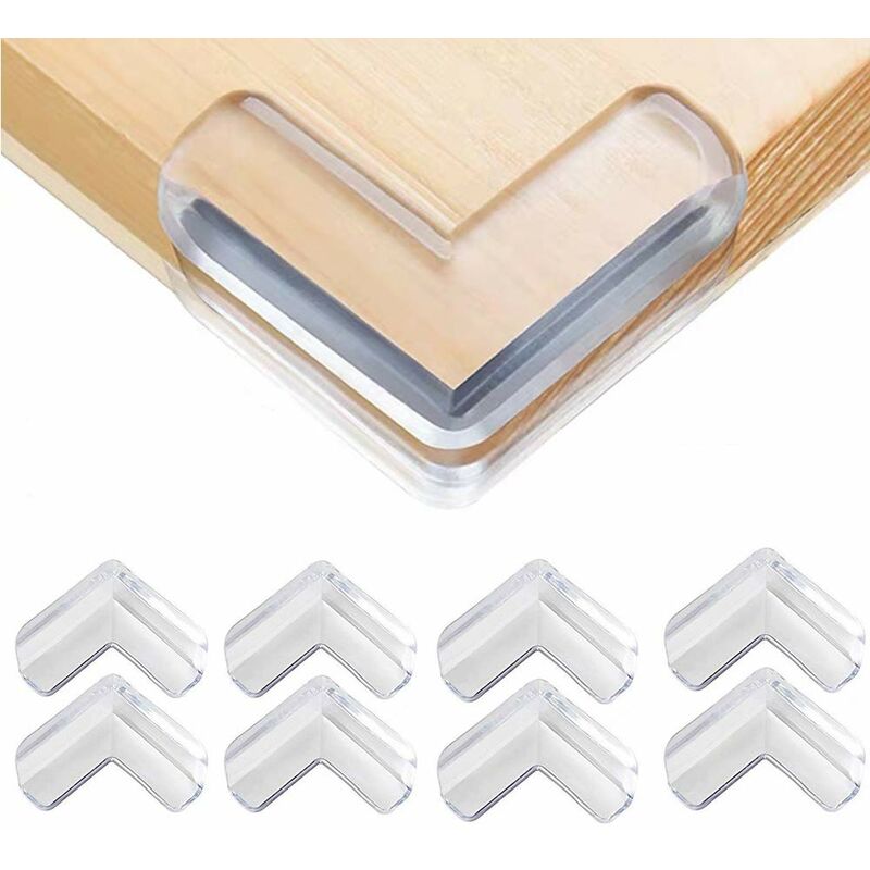 12 Pack L-Shaped Clear Corner Protector High Resistant Adhesive Baby  Proofing Sharp Table Corner Protector Baby Safety Impact Absorbent  Furniture Corner Guards Prevent Injuries Protection 