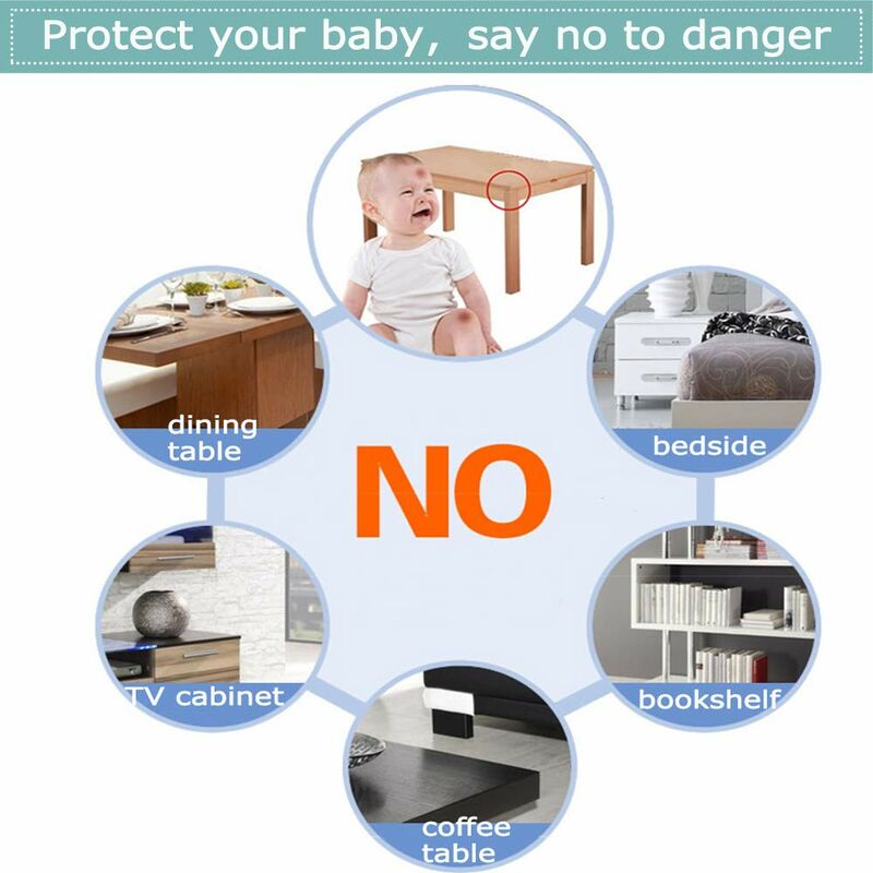 4 Pcs Clear Edge Bumpers for Baby Safety from Table Corners, Impact  Absorbent Furniture Corner Guards