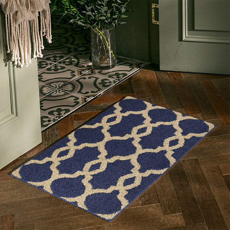 MANO Front Door Mat Outdoor Entrance, Heavy Duty Doormat Half Circle Rug  for Outside Entry, Welcome Mat for Indoor Half Round Door Mats with Non  Slip