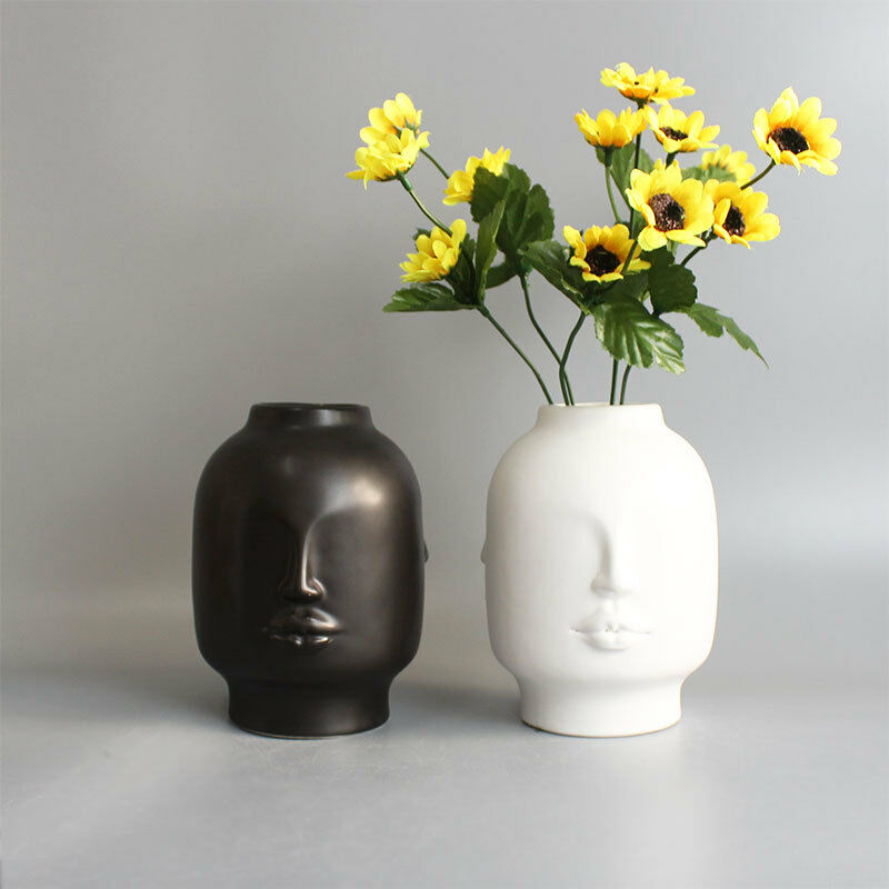 Ceramic Body Vase, Lips Vase Table Decor Modern Farmhouse Decor