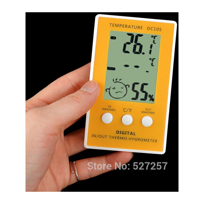 Brannan Digital Room Thermometer Indoor Humidity Meter Hygrometer Accurate Room Temperature Greenhouse Thermometer Max Min Recording Backlight LCD