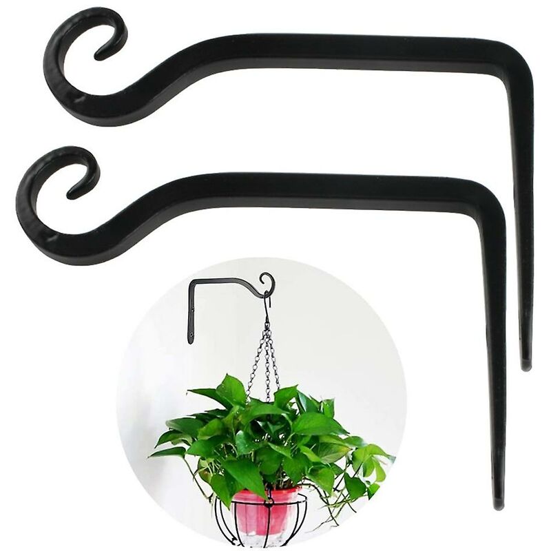 M-Top Swivel Plant Hanger Hooks 4Pack, Swivel Hooks for Hanging Plants Heavy Duty (Black-4pcs)
