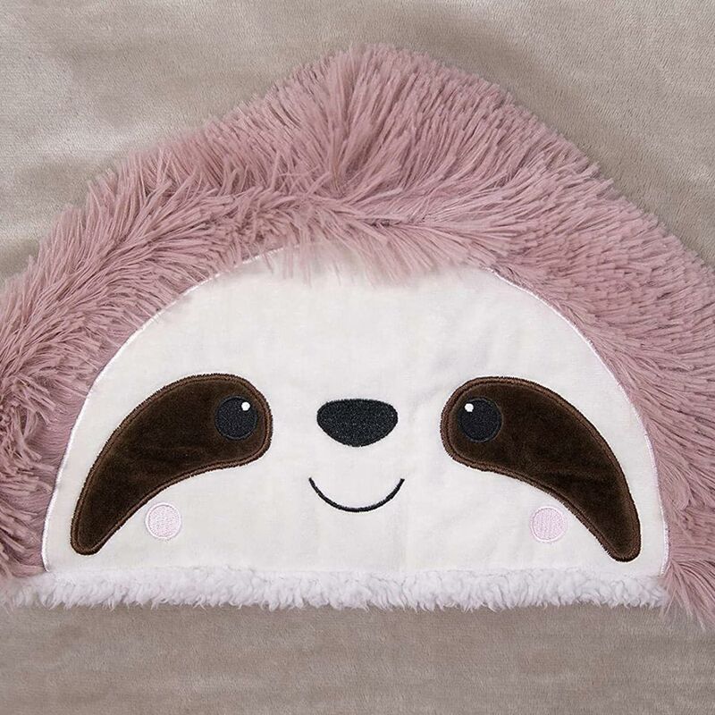 Sloth Wearable Hooded Blanket for Adults - Cute Soft Cozy Plush Fleece  Flannel Cloak