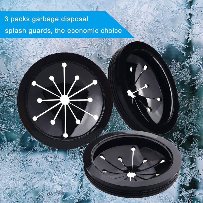 Garbage Disposal Splash Guards 3 inch Kitchen Sink Stopper Replacement Garbage Disposer Food Waste Disposer Accessories Multi-function Drain Plugs