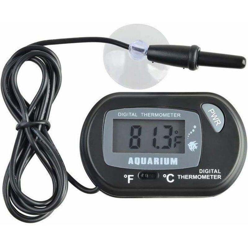 Aquarium Digital LCD Thermometer w/ suction cup