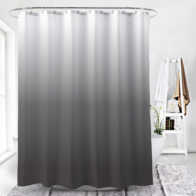 180 X 180 Cm - Beige/cream Fabric Shower Curtain, Textured Heavy