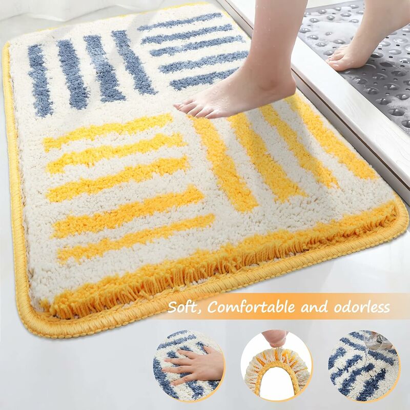 1pc Footprint Design Anti-slip Door Mat Bath Rug Soft Washable Indoor  Doormat Entryway Door Mat for Front Door, Back Door, Entry, Muddy Wet Shoes