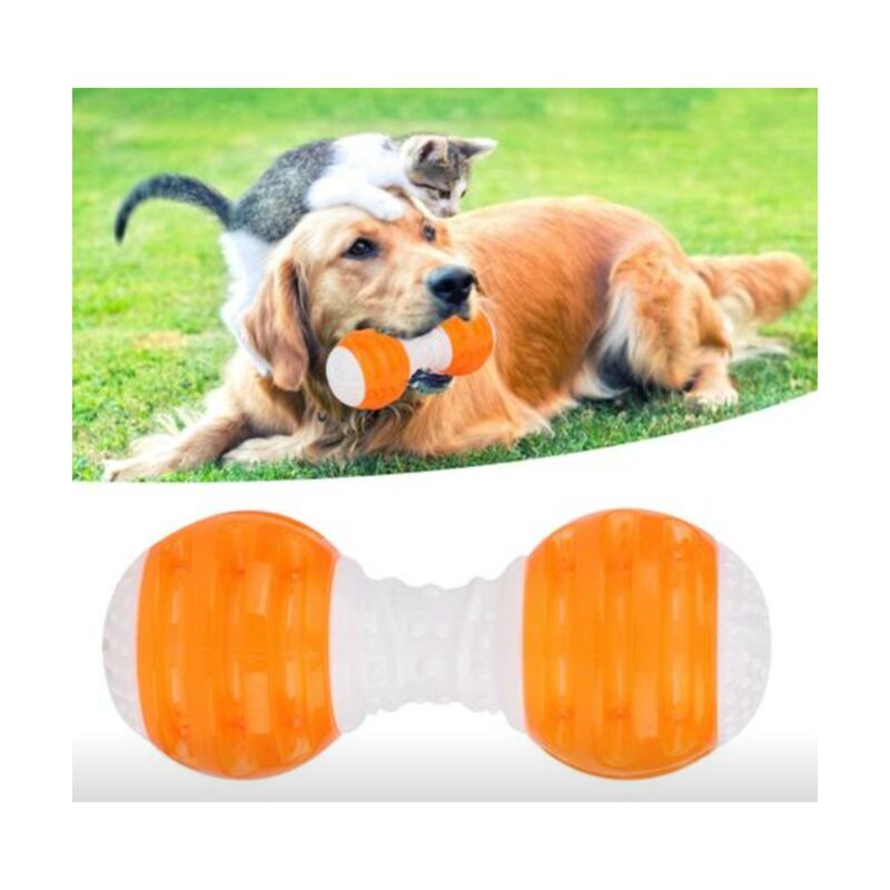 3Pcs Dog Toy Shaped Hard Rubber Chew Toy with Convex Design, Strong,  Interactive, for Large Small Dogs, Cleans Teeth and Massages Gums 