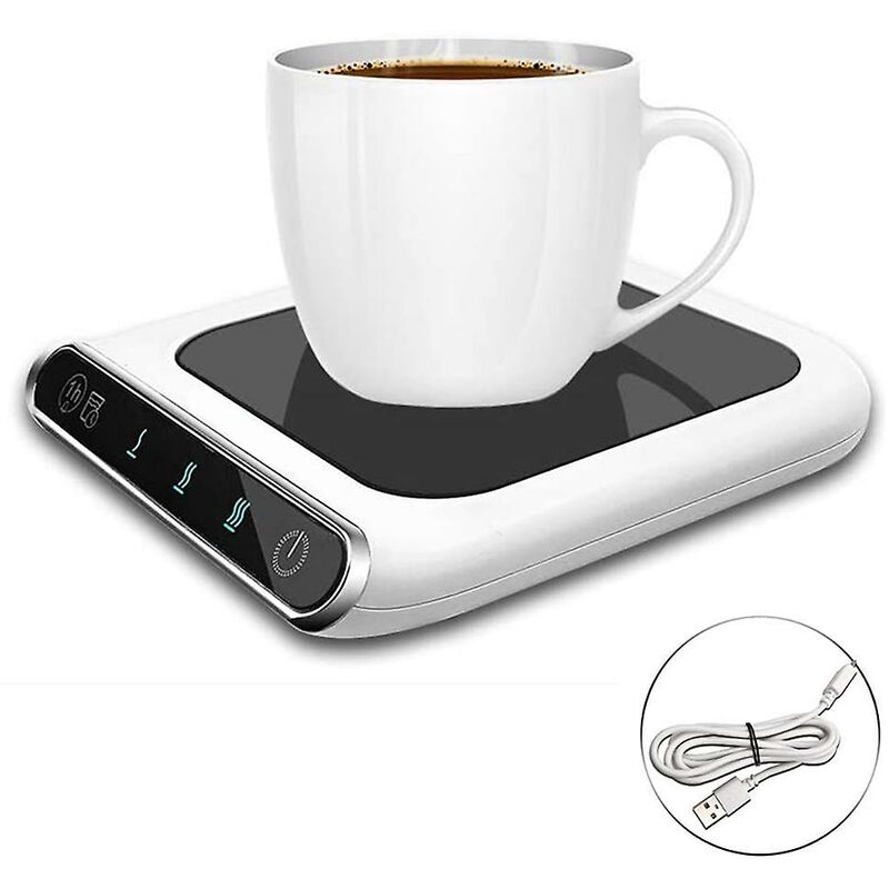 Coffee Mug Warmer & Mug Set, Cute Coffee Cup Warmer for Desk Home Office  Use,Electric Beverage Warmer with 3 Temp Settings, Smart Coffee Warmer  Plate for Tea Water Milk Cocoa Auto Shut