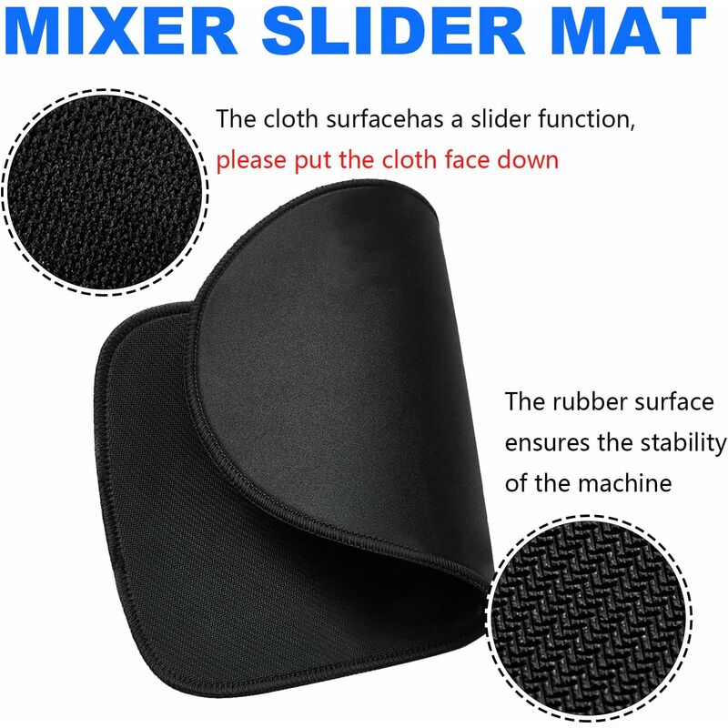 Sliding Mat for Kitchenaid Mixer, Mixer Mover Slider Mat Pad for Kitchenaid  4.5-5Qt Tilt-Head Stand Mixer, Kitchen Appliance Slider Mat with 3pc